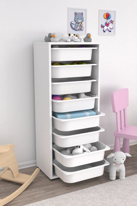 Hanah Home Armario Multiusos Cara 8N - Blanco